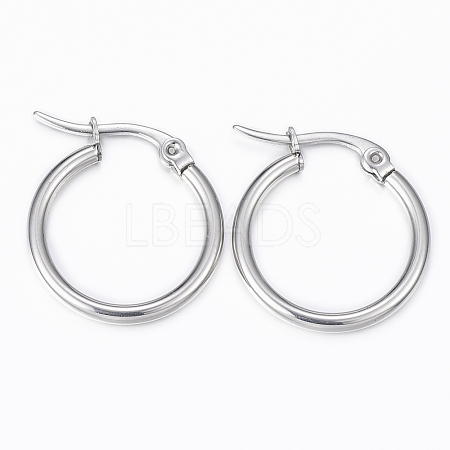 304 Stainless Steel Hoop Earrings X-EJEW-H344-02P-1