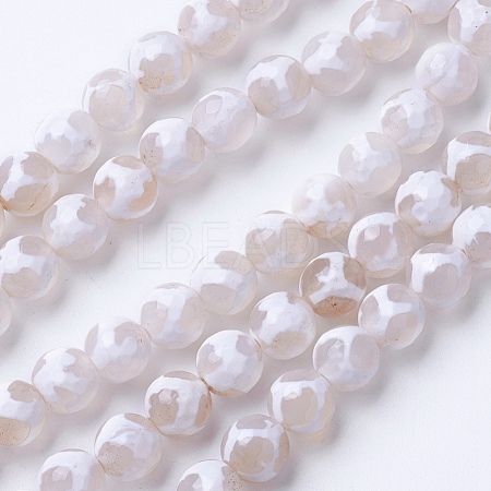 Natural Grade A Agate Beads Strands G-G752-03-10mm-1