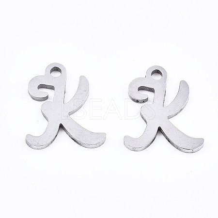 Non-Tarnish 201 Stainless Steel Charms X-STAS-T044-217P-K-1