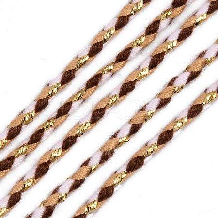 Tri-color Polyester Braided Cords OCOR-T015-B01-1