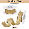 10 Yards Polyester Ribbons with Fringe Edge OCOR-WH0070-120B-2
