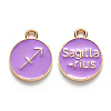 Alloy Enamel Pendants ENAM-S124-01B-01F-1