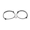 Magnetic Alloy Heart Charm Bracelet Sets for Valentine's Day BJEW-JB06415-02-1