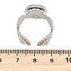 Shell Shape 304 Stainless Steel Cuff Ring Components SA-CBA098D-03P-C-3