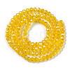 Electroplate Glass Beads Strands EGLA-A034-T4mm-B20-2