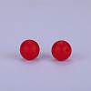 Round Silicone Focal Beads SI-JX0046A-123-2