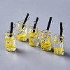 Glass Bottle Pendants X-GLAA-S181-11-3