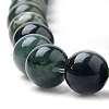 Natural Moss Agate Beads Strands G-S259-18-6mm-3