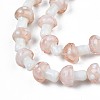 Mushroom Handmade Lampwork Beads Strands LAMP-R116-28-3