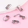 Tarnish Resistant 304 Stainless Steel Clip-on Earring Findings STAS-G081-63P-2