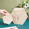  2Pcs 2 Styles Wooden Necklace Displays Stands NDIS-NB0001-06-3