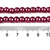 Baking Paint Pearlized Glass Pearl Round Bead Strands HY-Q003-6mm-14-4