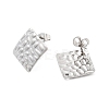 304 Stainless Steel Stud Earring Finding STAS-Z091-02P-01-2