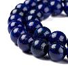 Natural Lapis Lazuli Round Beads Strands G-I181-10-10mm-5