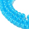 Baking Paint Imitation Jade Glass Round Bead Strands LS-DGLA-Q021-4mm-13-2