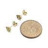 Ion Plating(IP) 304 Stainless Steel Stud Earrings X-EJEW-P300-01G-5