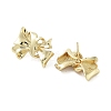 Rack Plating Brass Stud Earring EJEW-C081-31G-2