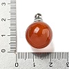 Natural Dyed & Heated Carnelian Perfume Bottle Pendants G-K338-22P-13-3