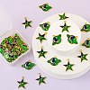 40Pcs 2 Style Golden Alloy Enamel Pendants ENAM-LS0001-54-5