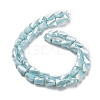 Electroplated Glass Beads Strands GLAA-G092-A-01-2