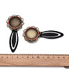 Alloy & Iron Bookmark Cabochon Settings PALLOY-N184-10AB-3