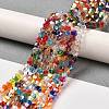 Transparent Electroplate Glass Beads Strands GLAA-F029-4mm-A29-4