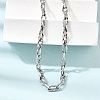 5MM 304 Stainless Steel Twisted Oval Link Chain Necklaces for Man and Women SA-CBAB767-18B-P-2