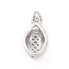 Brass Micro Pave Cubic Zirconia Charms KK-C012-50P-2