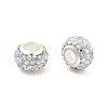 Rondelle Polymer Clay European Beads X2-FIND-U001-01T-1