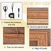 1Pc PVC Foam 3D Self-Adhesive Waterproof Wallpaper Border DIY-CP0011-42E-6