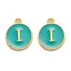 Golden Plated Alloy Enamel Charms ENAM-Q437-15I-1