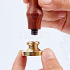 Wax Seal Brass Stamp Head AJEW-WH0130-745-4