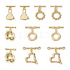 10 Sets 5 Styles Brass Toggle Clasps KK-PJ0001-25-2