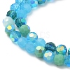 Electroplate Glass Beads Strands X1-EGLA-P048-A01-3
