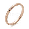 Ion Plating(IP) 304 Stainless Steel Plain Band Rings STAS-I160-E03-KCG-4