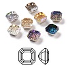 Embossed Glass Rhinestone Cabochons RGLA-P030-03B-M-1