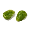 Synthetic Coral Dyed Leaf Charms CORA-Q034-01-07-2