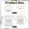 8Pcs Iron Heart Open Cuff Bangle for Women BJEW-WR0001-04A-2