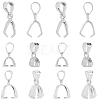 6Pcs 3 Style 925 Sterling Silver Pendants Bails STER-SC0001-29-1