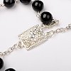 Mashan Jade Beads Necklaces NJEW-PJN901-4