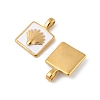 304 Stainless Steel Enamel Pendants STAS-P380-04G-2