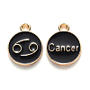 Alloy Enamel Pendants ENAM-S124-01B-08D-1