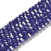 Electroplate Opaque Glass Beads Strands EGLA-A035-P6mm-A09-1