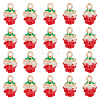 HOBBIESAY 40Pcs Golden Plated Alloy Enamel Charms ENAM-HY0003-09-1