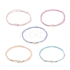 Natural Pearl & Glass Seed Beaded Stretch Bracelet for Women BJEW-JB09031-1