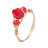 Glass Finger Rings RJEW-JR00925-01-4