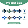 Craftdady 240Pcs 8 Colors Dyed Natural Sesame Jasper/Kiwi Jasper Rondelle Beads G-CD0001-11-17