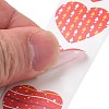 Valentine's Day Heart Paper Stickers X-DIY-I107-02C-4