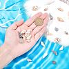 140Pcs 2 Style Natural Shell Beads SSHEL-FH0001-08-3