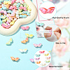 100Pcs Opaque UV Plating Acrylic Beads PACR-PA0001-01-3